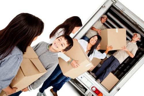 Removal team planning a house move in South Kensington