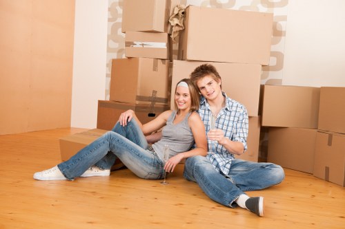 Removal team loading furniture for a same day move in South Kensington