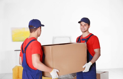 Removal team planning a flat move in South Kensington