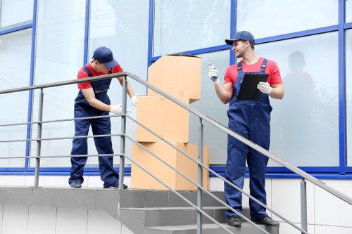 Packing and unpacking service for a South Kensington office or commercial move