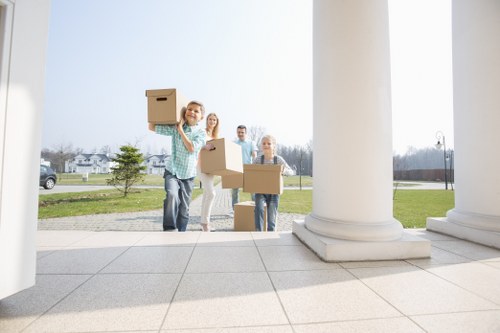 Reviewing a moving service complaint with records and notes