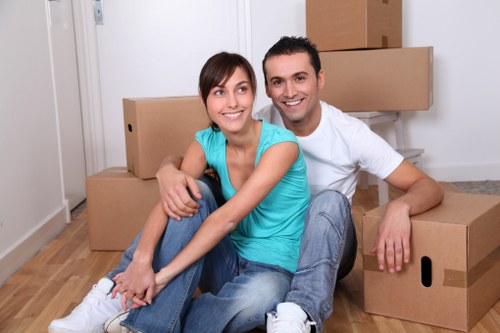 Packing and furniture wrapping for a South Kensington home removal