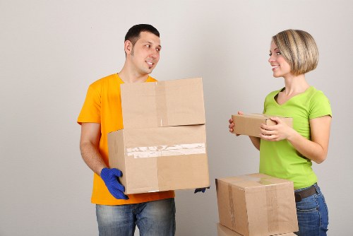 Professional removal company completing a South Kensington move